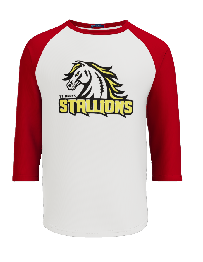 STALLIONS Sport Tek Colorblock Raglan Jersey T200