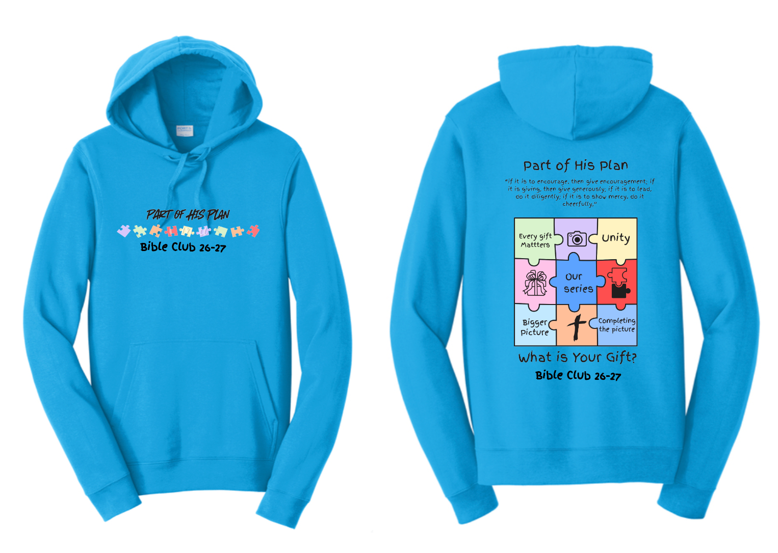 RV Bible- Port&Co Hoodie PC850H