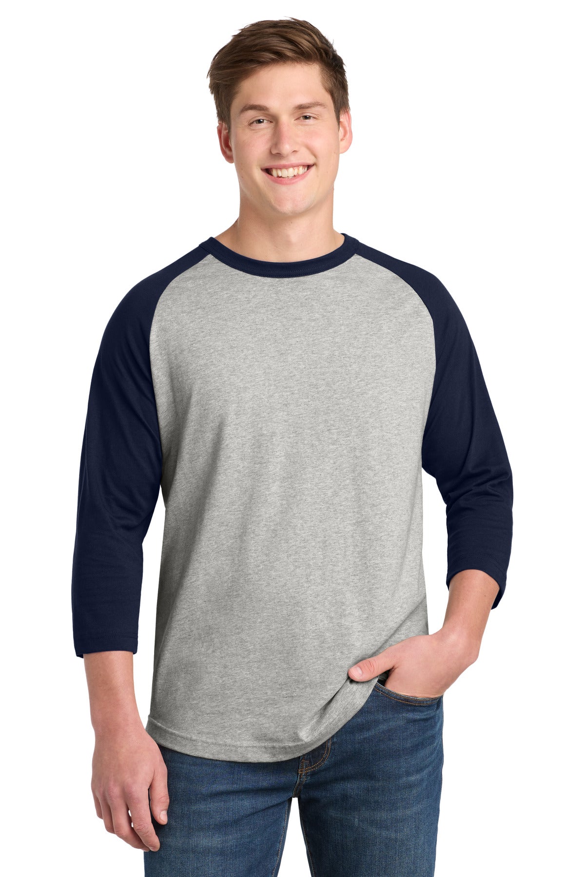 Heather Grey/ Navy