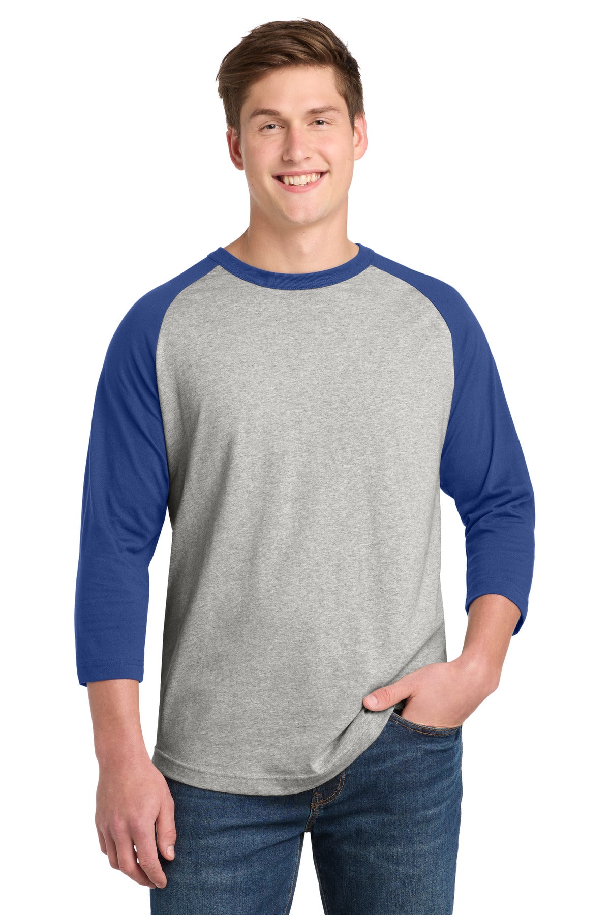 Heather Grey/ Royal
