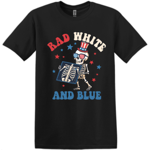 Radiology T-Shirt. RadWhiteBlue