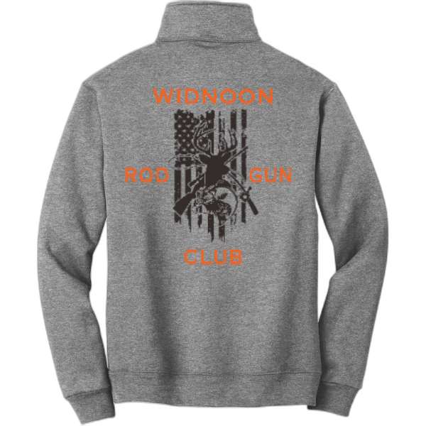 Widnoon Rod & Gun Club JERZEES® SUPER SWEATS® NuBlend® - 1/4-Zip Sweatshirt with Cadet Collar.  4528M