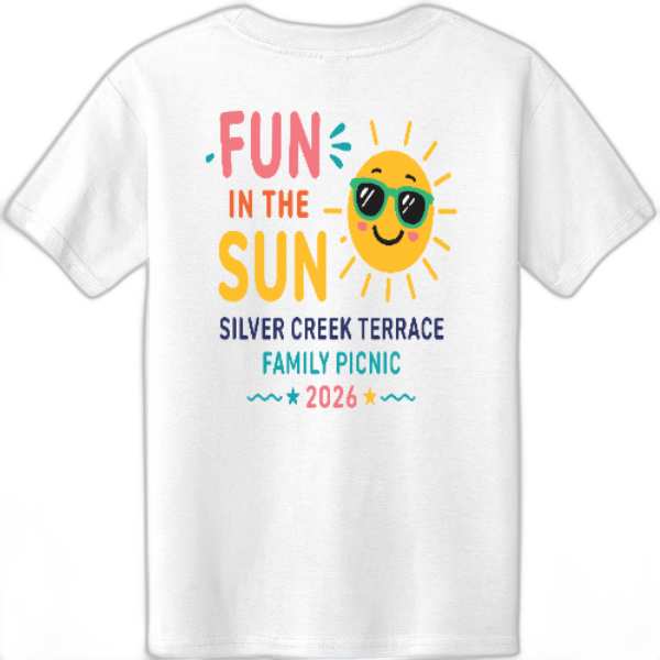 Silver Creek Terrace Picnic YOUTH T Shirt- Tultex unisex
